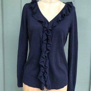 St. John’s Bay Ruffle Cardigan | Size: S